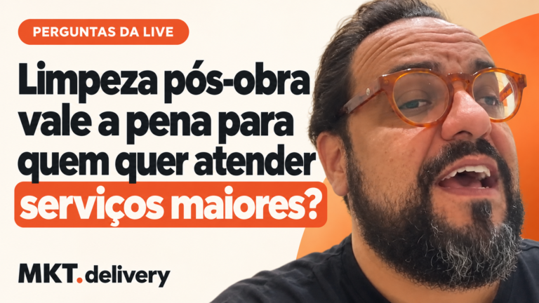 Thiago Kuin respondendo à pergunta: Pós-obra é um negócio que vale a pena no setor de limpeza?