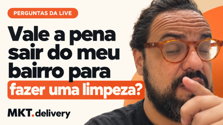 Thiago Kuin respondendo à pergunta: O que acha de ir de um bairro a outro para atender?
