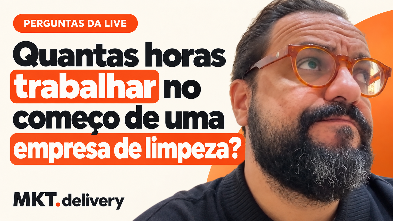 Thiago Kuin respondendo à pergunta: Quantas horas eu tenho que trabalhar no começo da minha empresa?