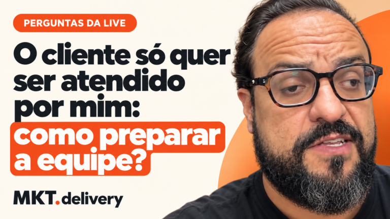 Thiago Kuin respondendo à pergunta: O que fazer quando você cria sua imagem e o cliente só pede você?