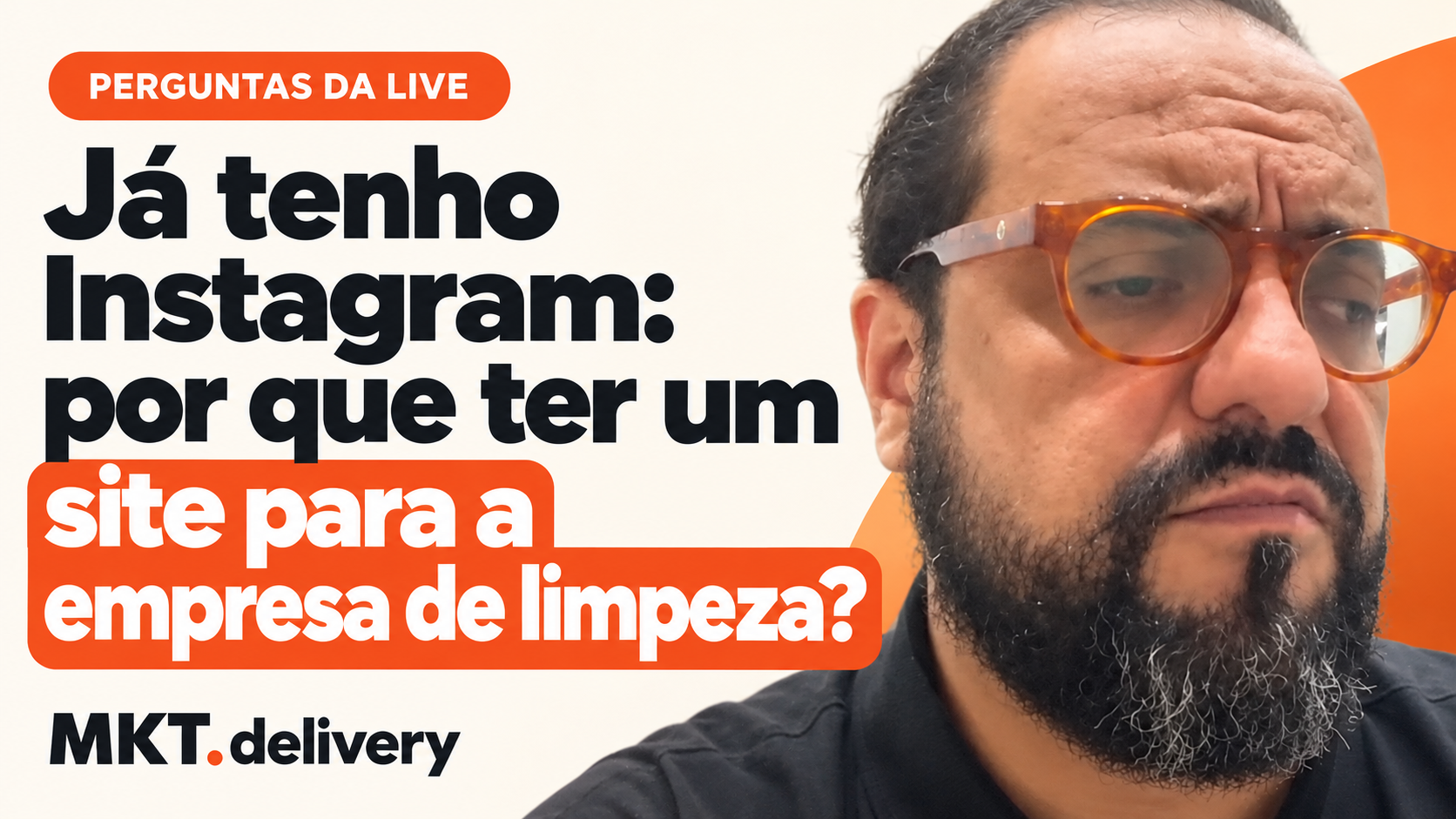Thiago Kuin respondendo à pergunta: Já tenho meu Instagram, não preciso de site? Para que serve um site?