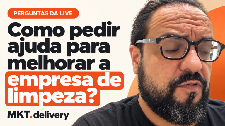 Thiago Kuin respondendo à pergunta: Quero ajuda com a minha empresa de limpeza. Qual caminho seguir?