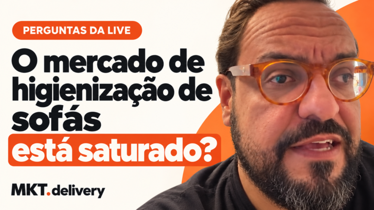 Thiago Kuin respondendo à pergunta: O ramo de limpeza de sofa esta saturado?