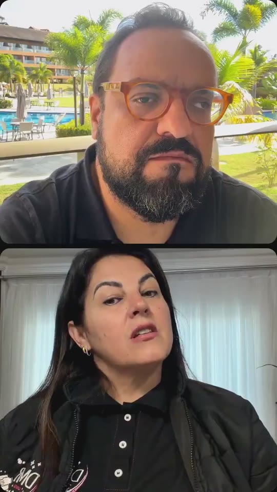 Thiago Kuin e Márcia durante a live de 21/05/2026.