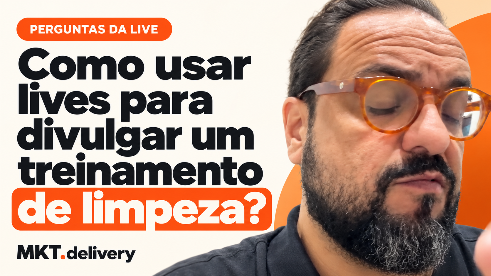 Thiago Kuin respondendo à pergunta: Para divulgar meus treinamentos de limpeza pos-obra, e legal fazer live?