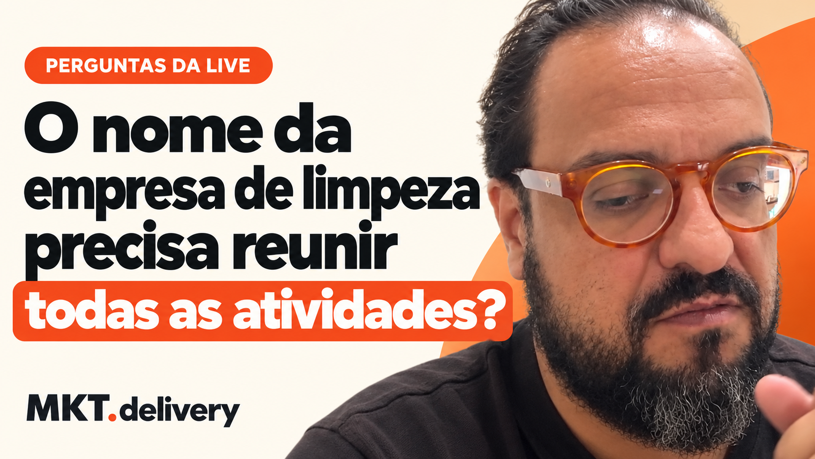 Thiago Kuin respondendo à pergunta: Devo mudar o nome do meu negócio para reunir prestação de serviços, intermediação e treinamento?