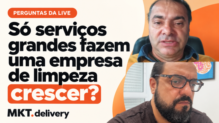 Thiago Kuin respondendo à pergunta: É só obra grande que faz uma empresa de limpeza crescer?