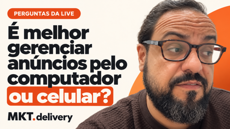 Thiago Kuin respondendo à pergunta: É melhor fazer tráfego pago pelo computador ou pelo celular?