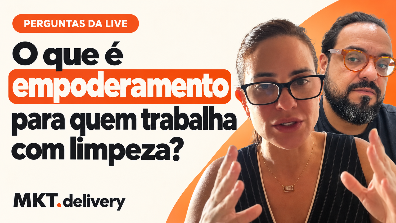 Thiago Kuin respondendo à pergunta: O que é empoderamento para quem trabalha com limpeza?